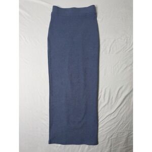 Women's Blue‎ Knit Maxi Pencil Skirt Stretch Pull On Size XS Approx